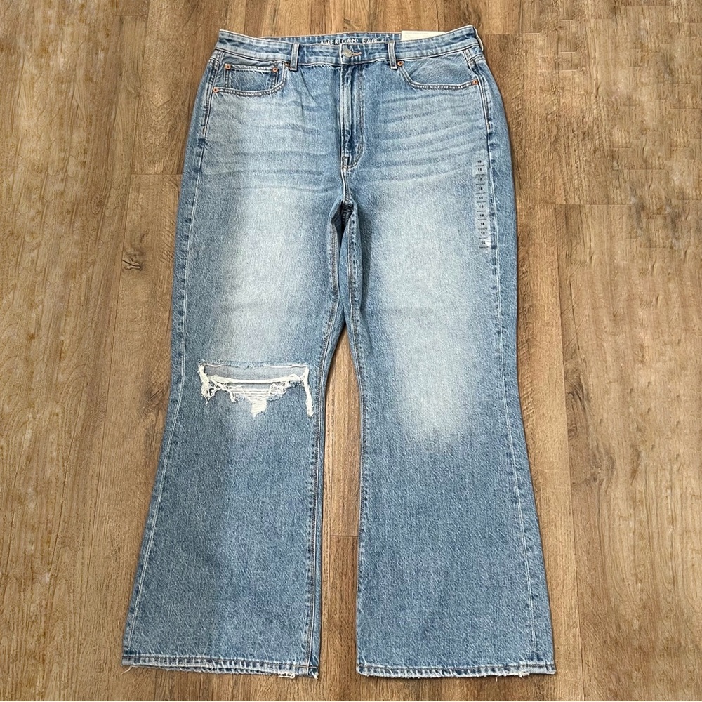 American Eagle Outfitters Blue Flare Wide Leg Jeans - Picture 4 of 12